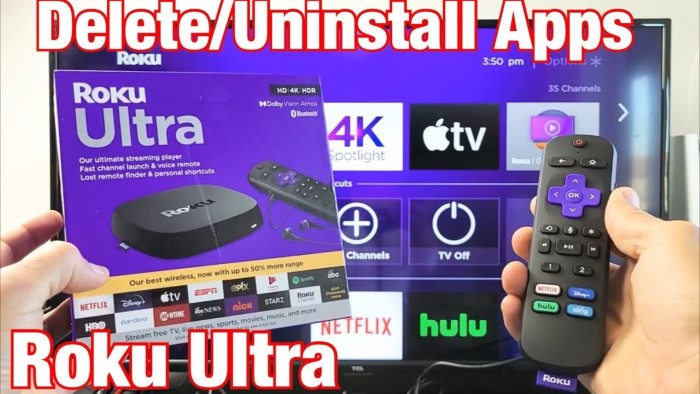 What Does that Mean to Uninstall an app on Roku