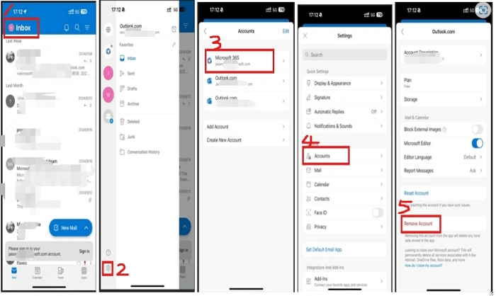 Why do you Want to get an Account out of Outlook Mobile App 1