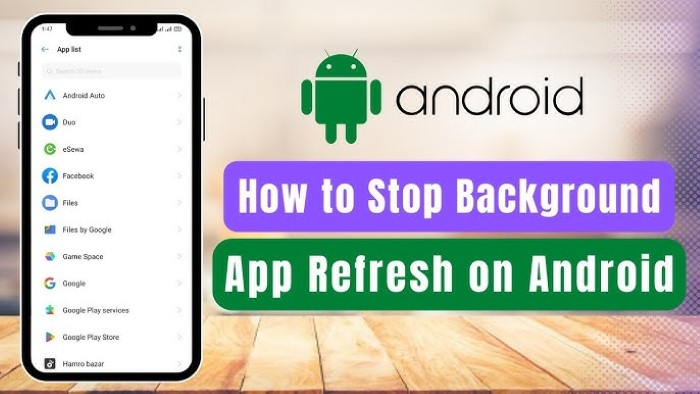 Refreshing Apps on Android