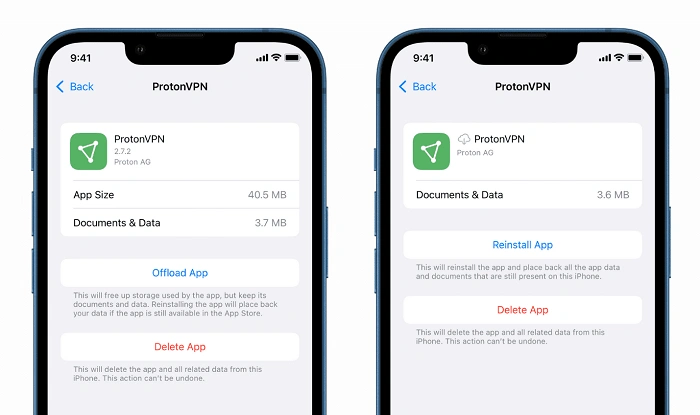 how to offload app 5